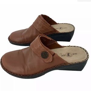 Duck Head Clogs Side Kick Mules Slides brown leather womens 7